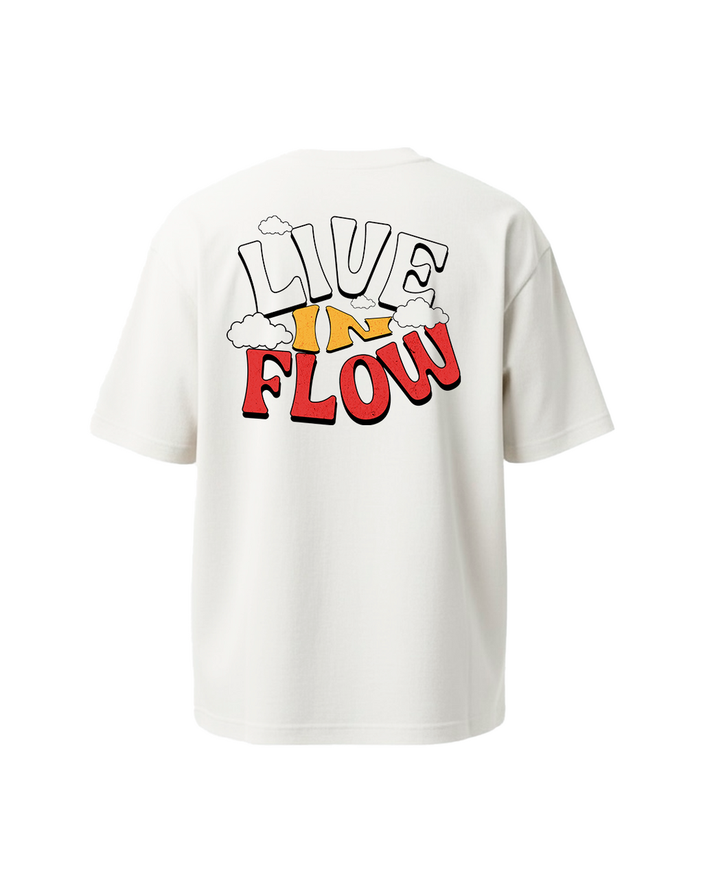 T-shirt Oversized Off White Live In