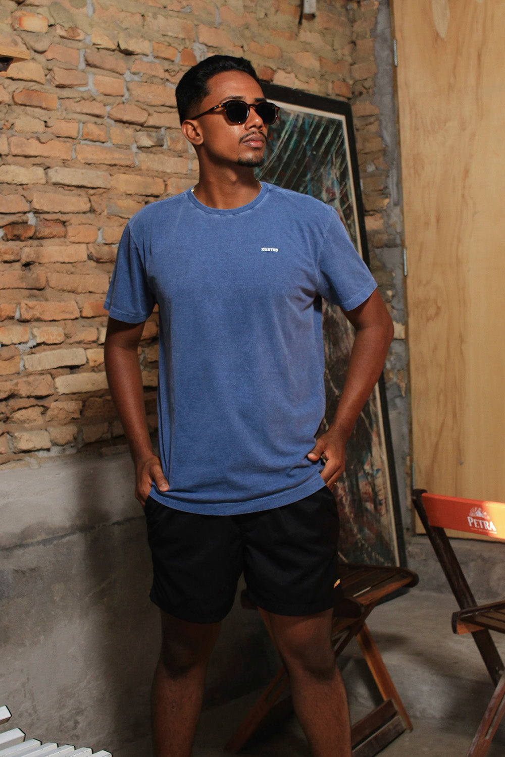 T-shirt Basic Estonada Azul