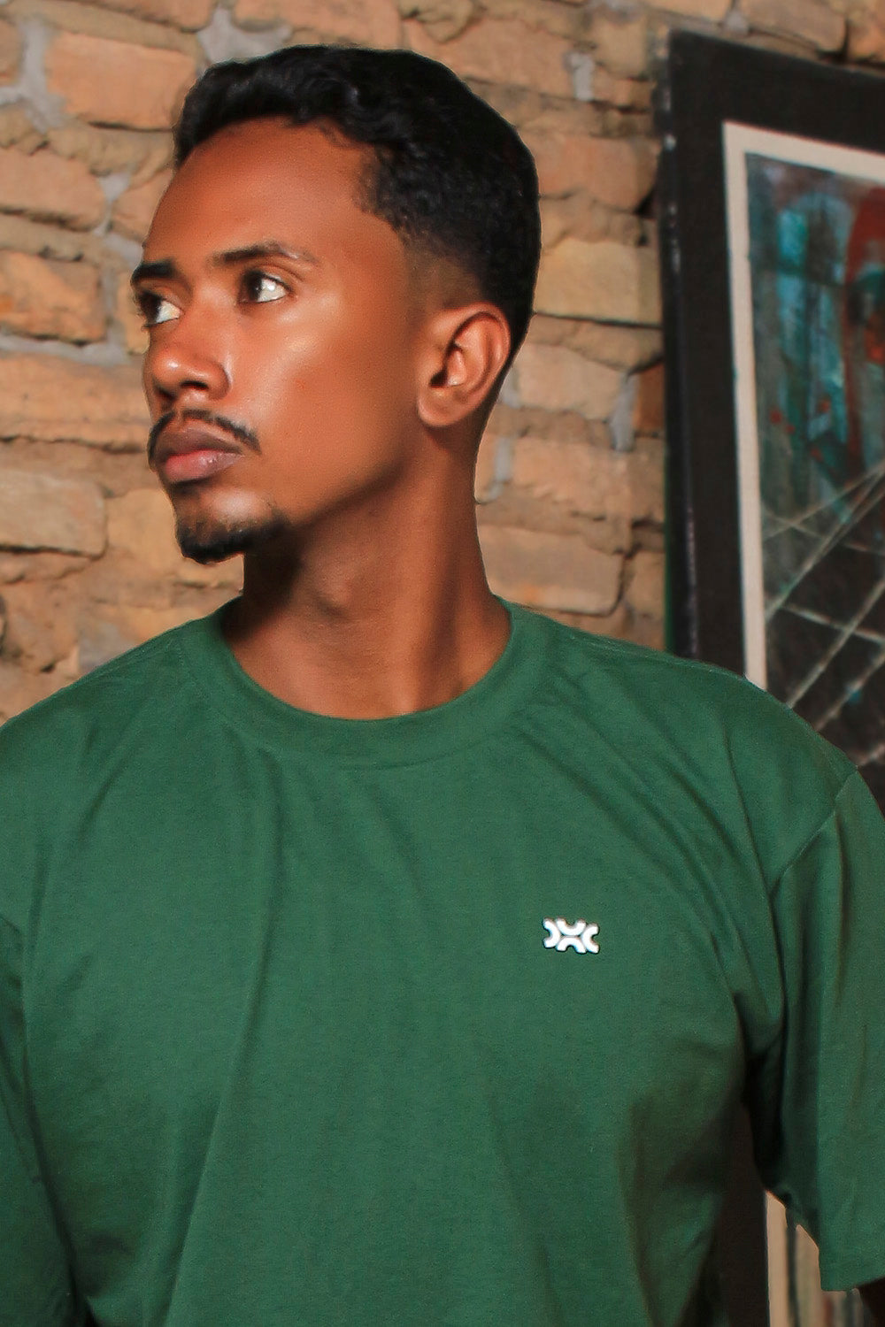 T-shirt Over Verde Escuro