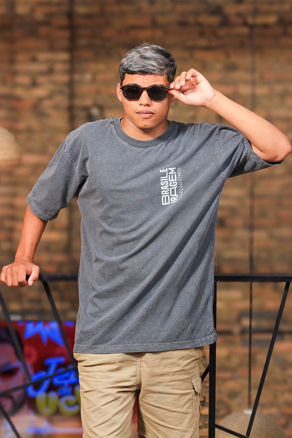 T-shirt Over Estonado Talvez Não Funcione