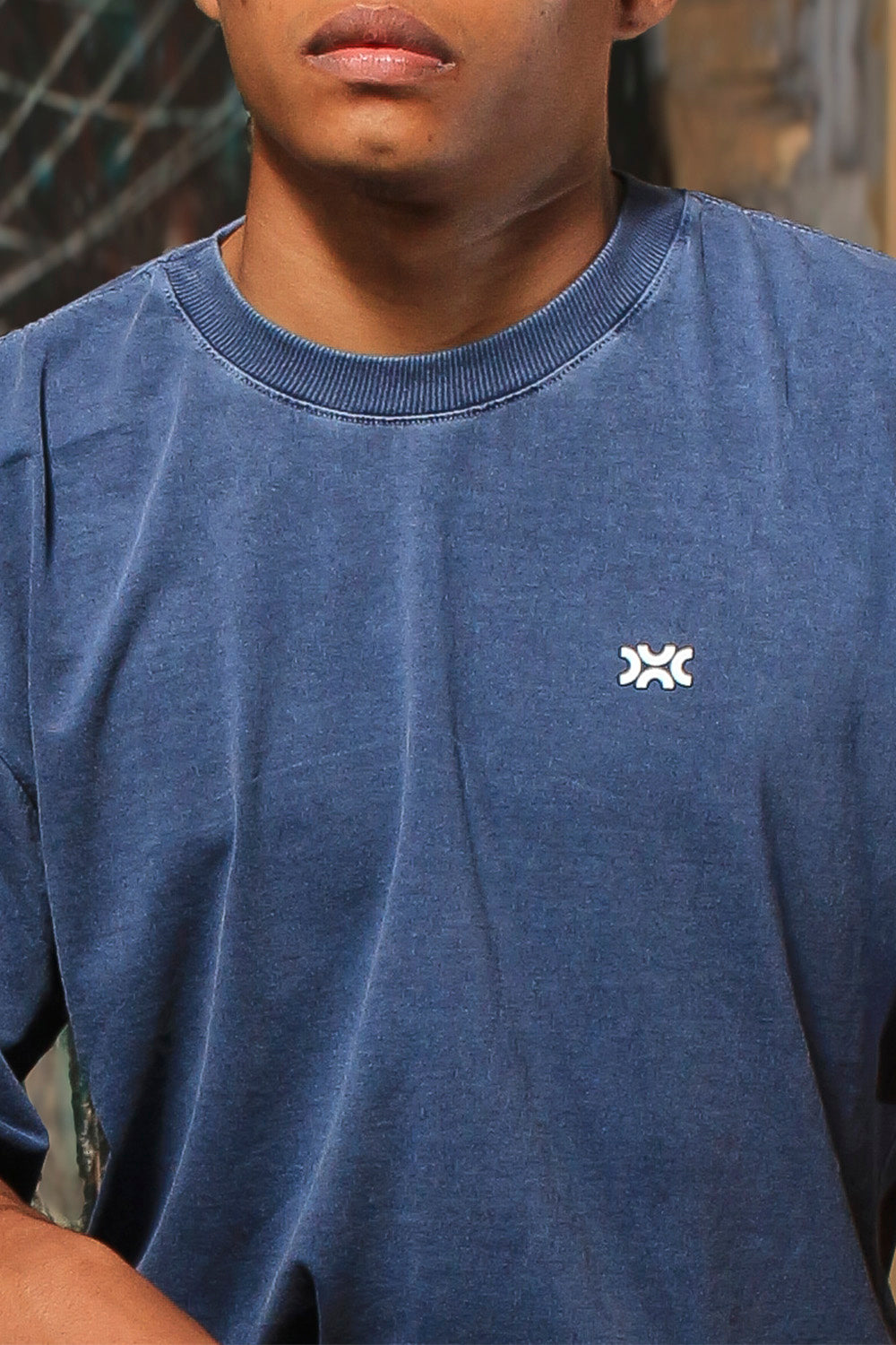 T-shirt Over Estonada Azul