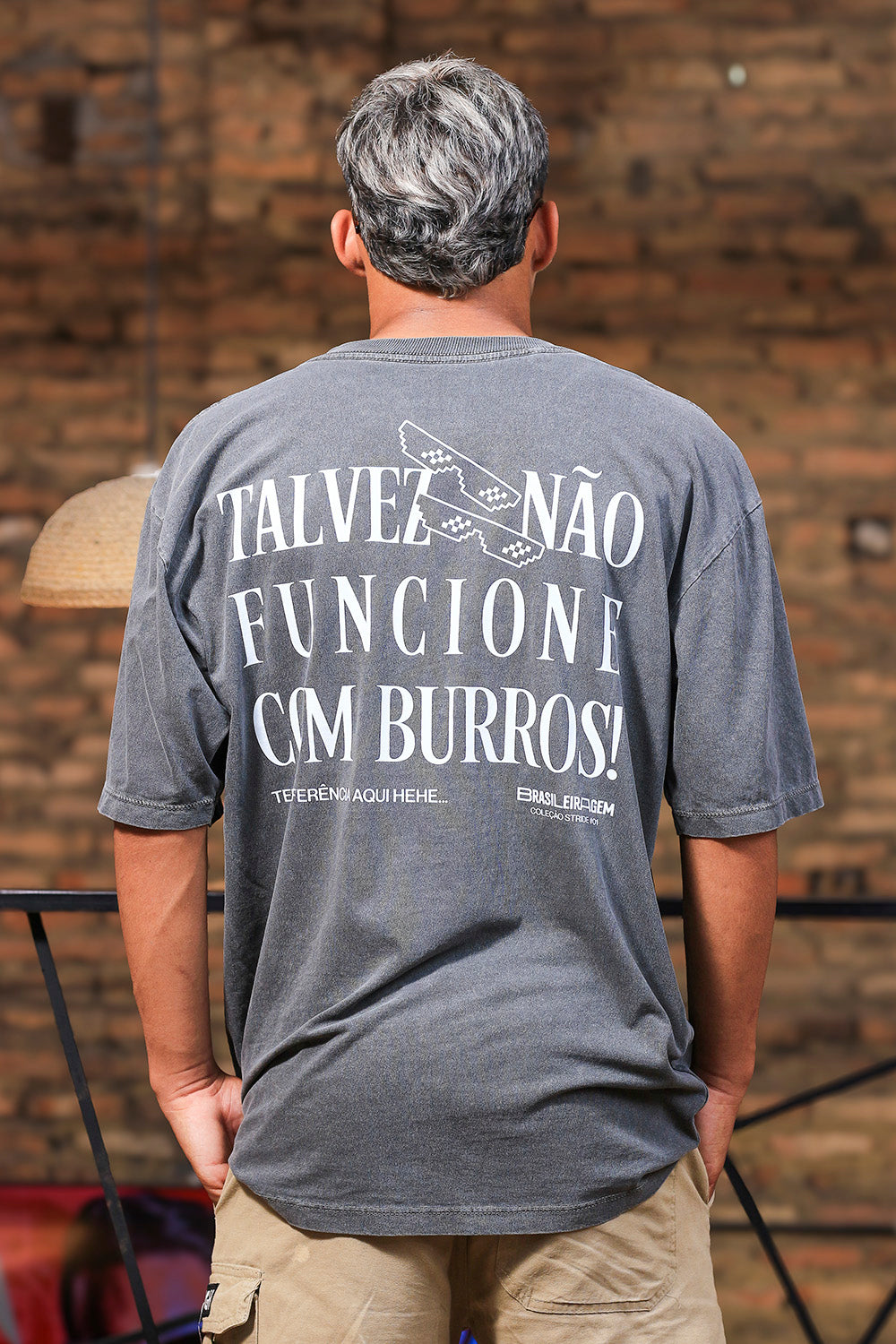 T-shirt Over Estonado Talvez Não Funcione
