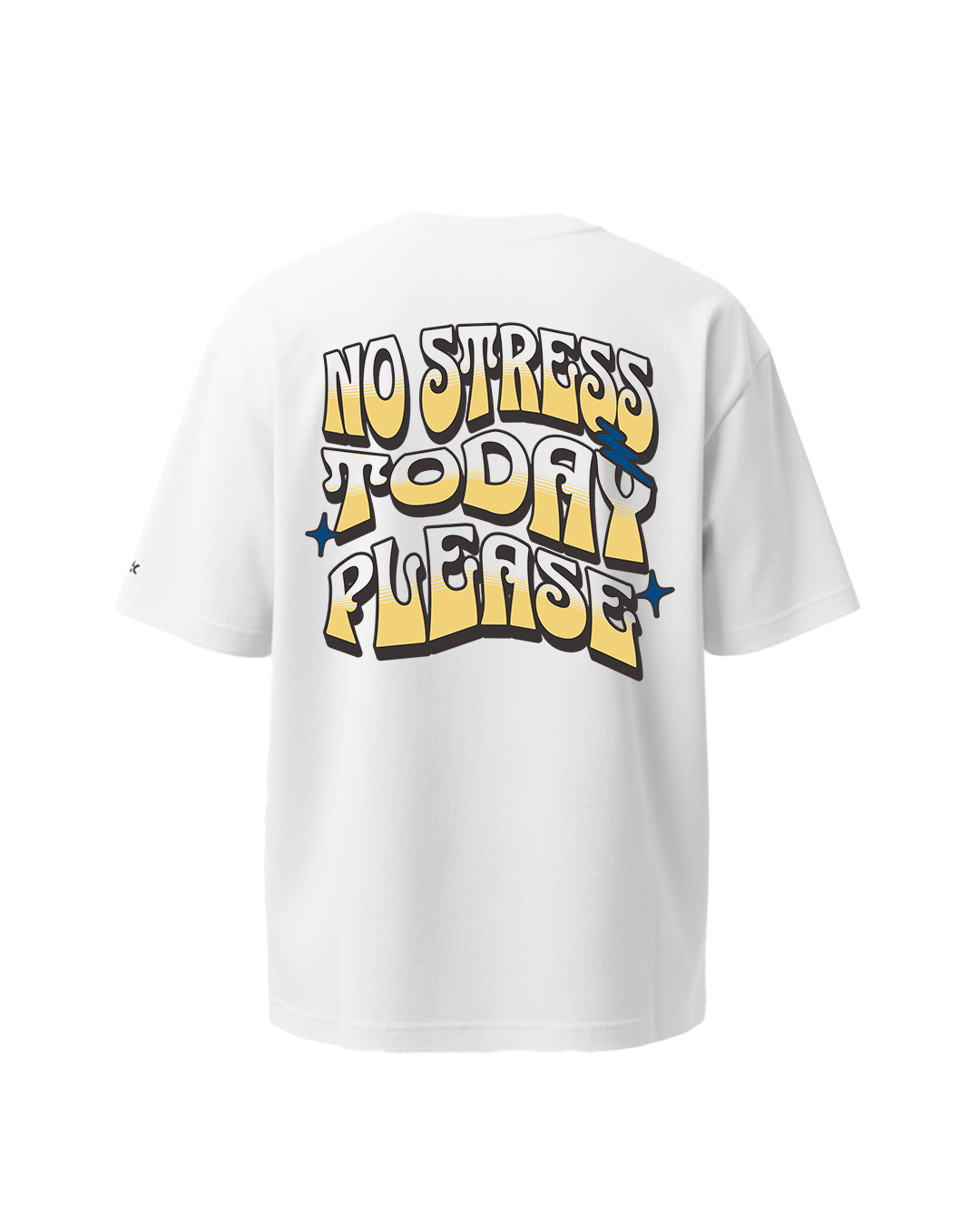 T-shirt Oversized Branca No Stress