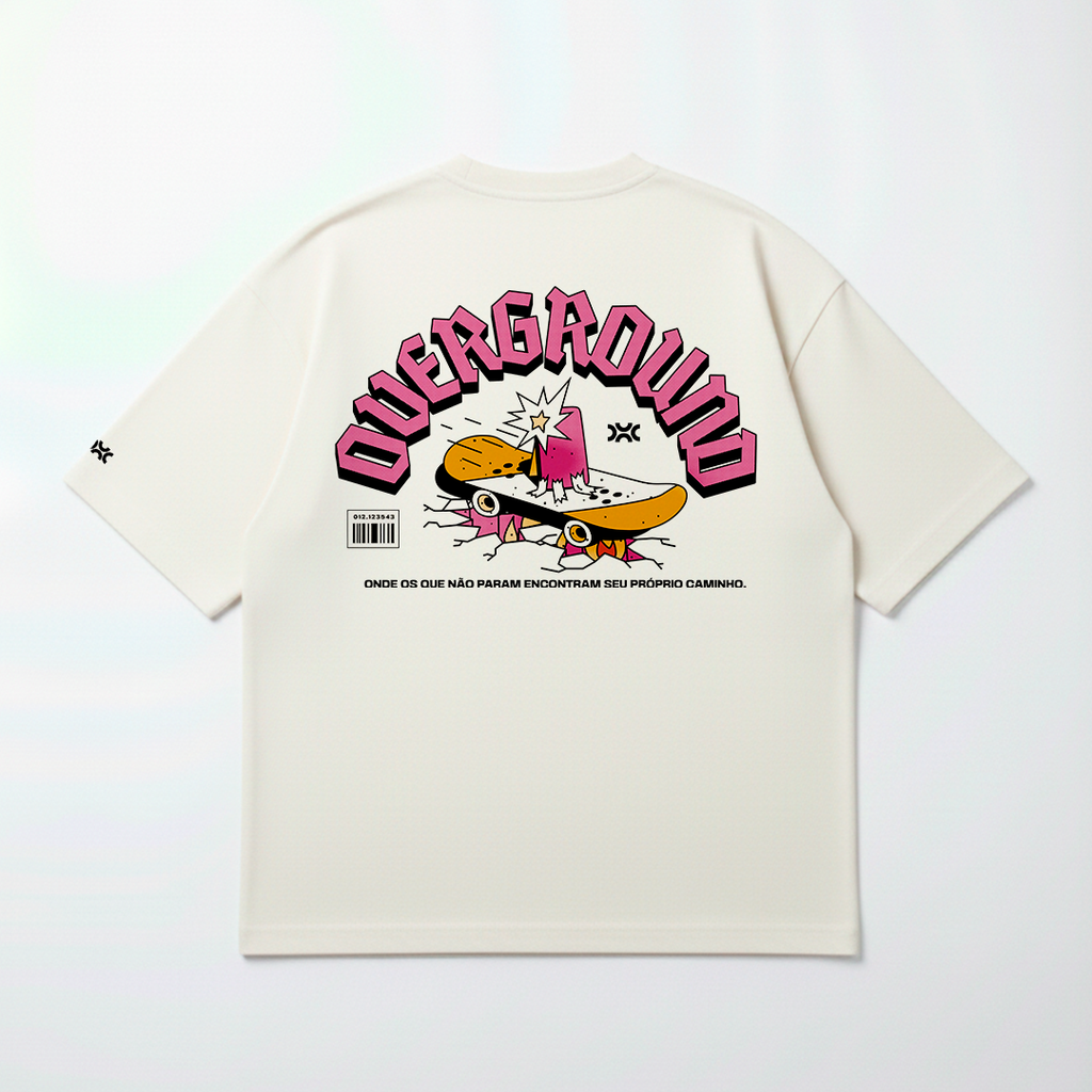 T-shirt Oversized Off White Overground