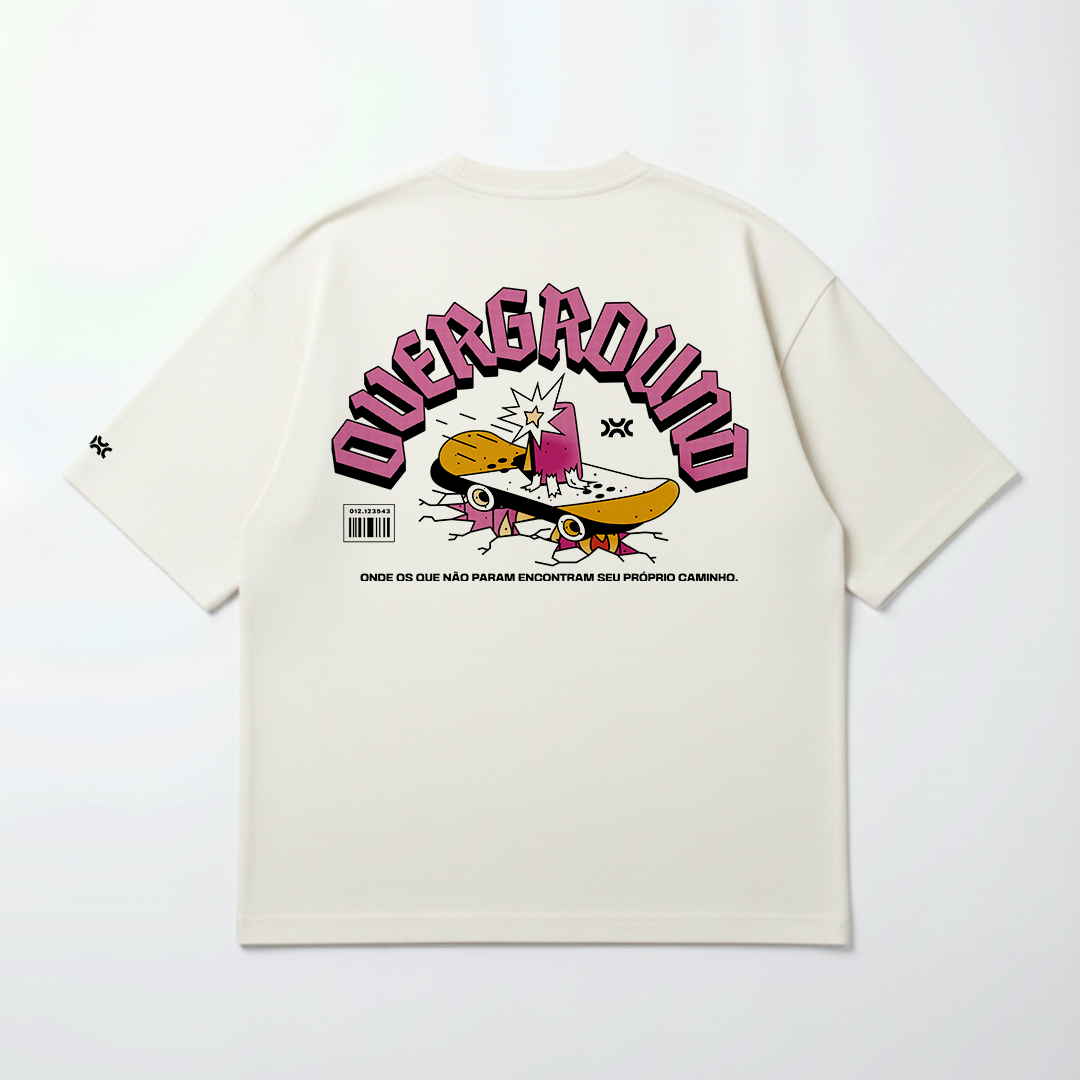 T-shirt Oversized Off White Overground