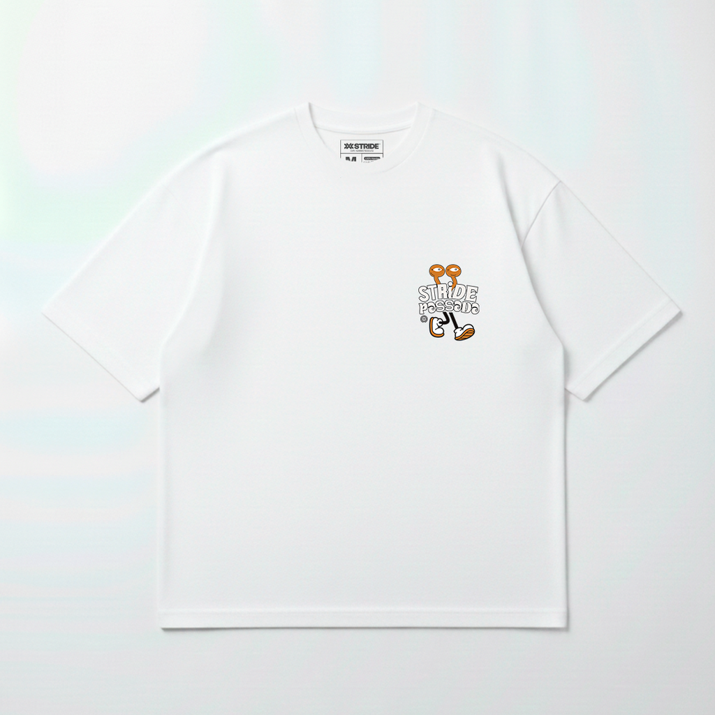 T-shirt Oversized Branca Stride