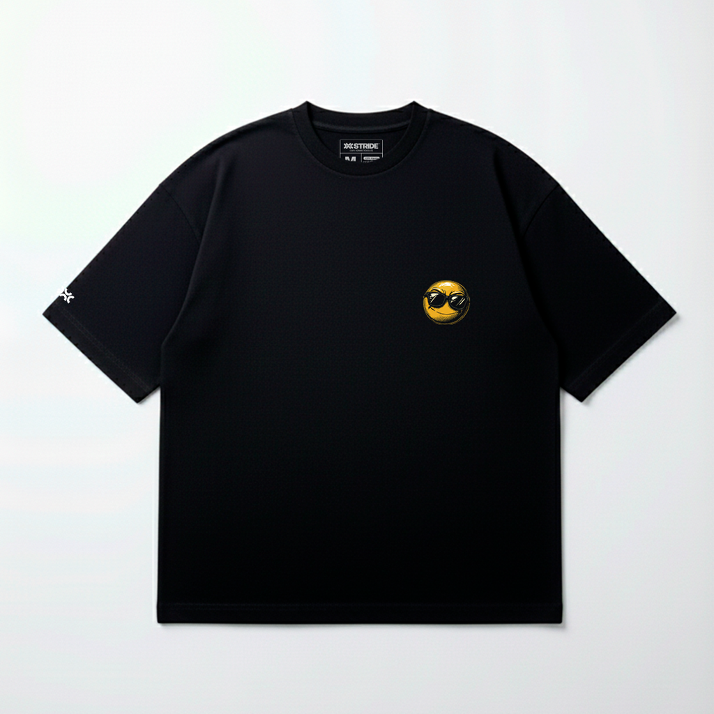 T-shirt Oversized Preta Passos