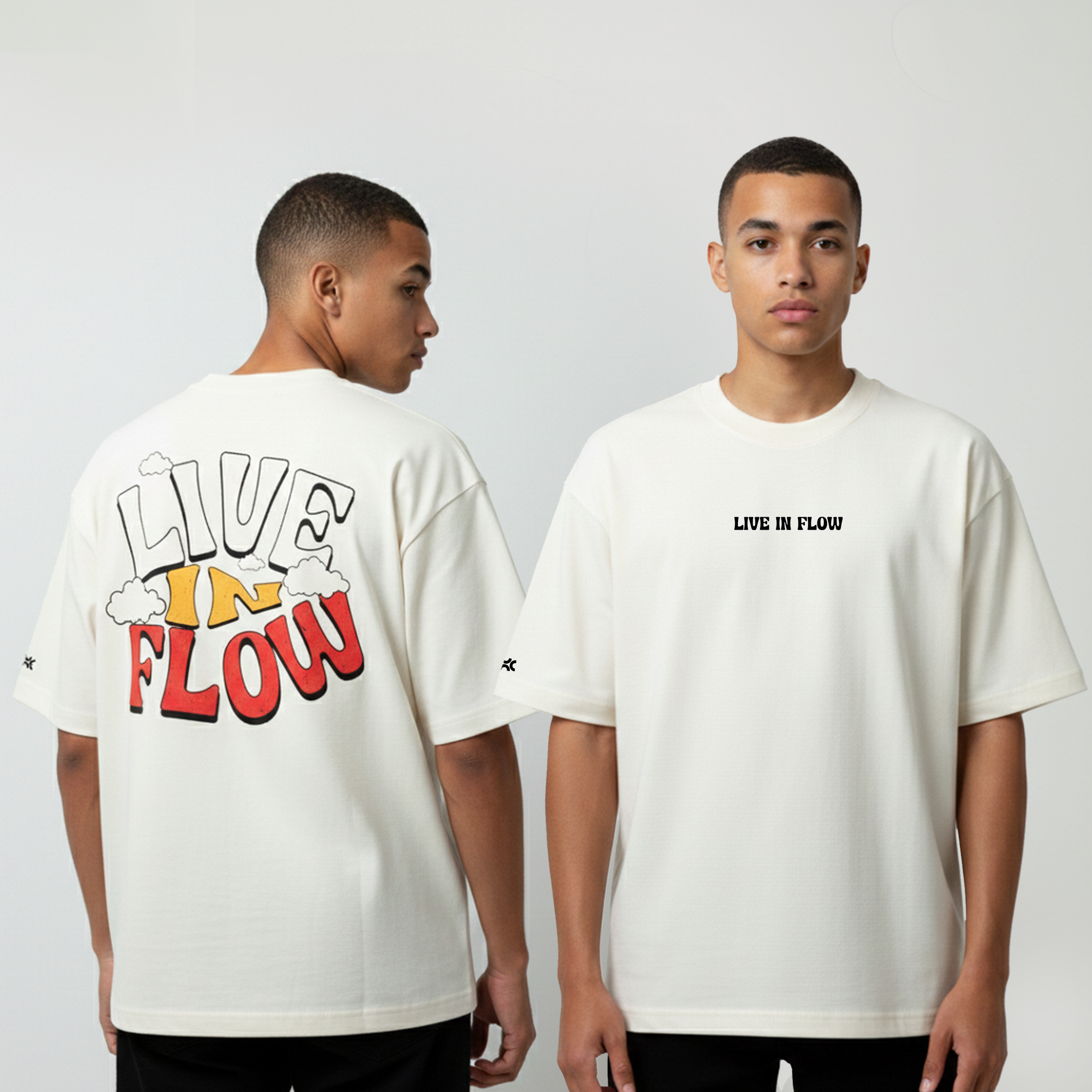 T-shirt Oversized Off White Live In