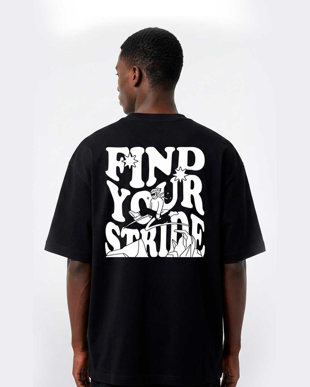 T-shirt Oversized Preta Your