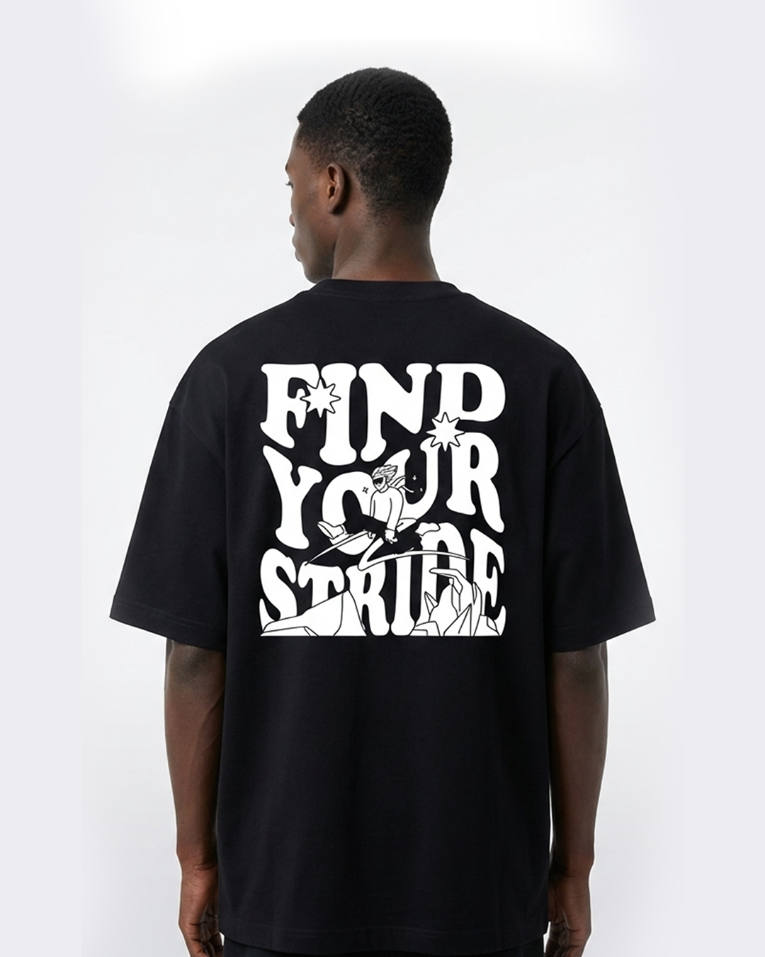 T-shirt Oversized Preta Your