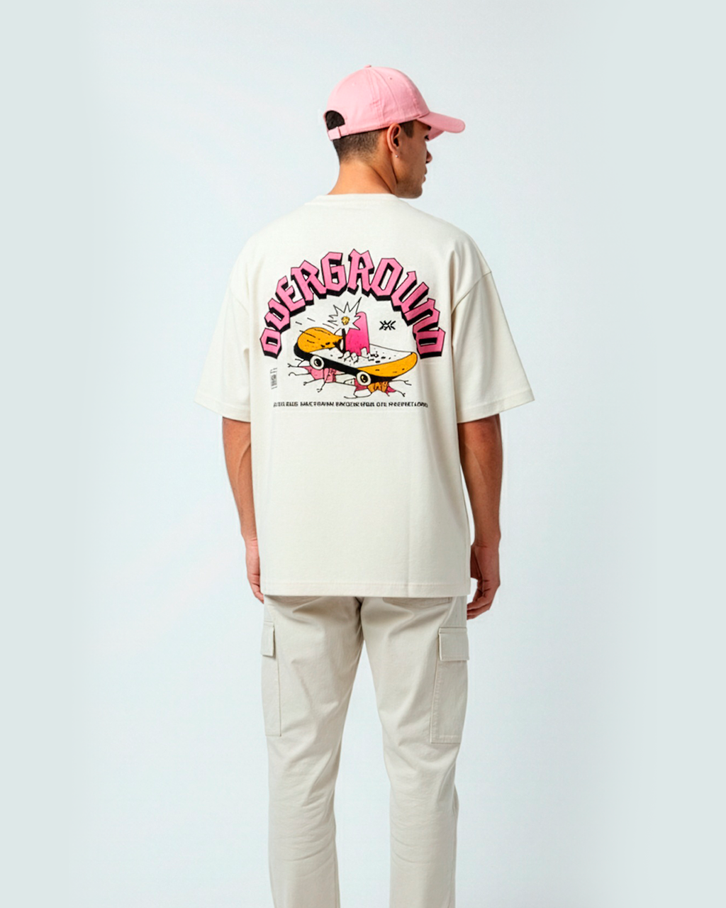 T-shirt Oversized Off White Overground