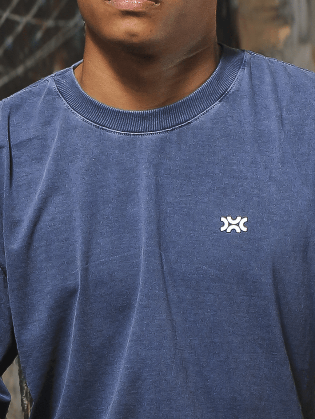 Camiseta Over Estonada Azul