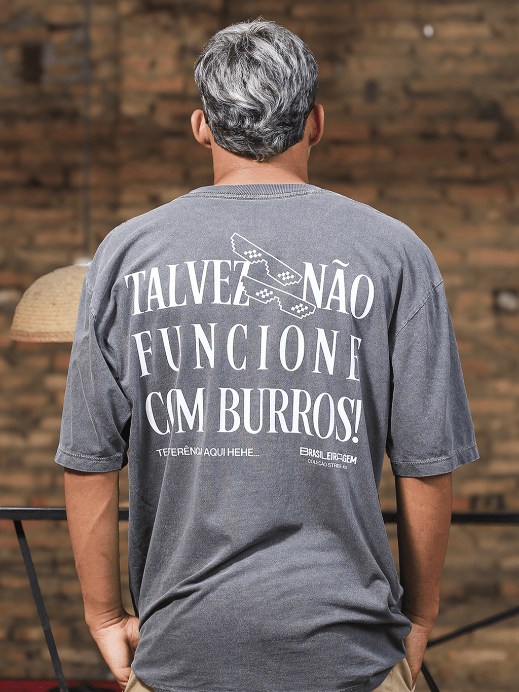 Camiseta Over Estonado Talvez Não Funcione