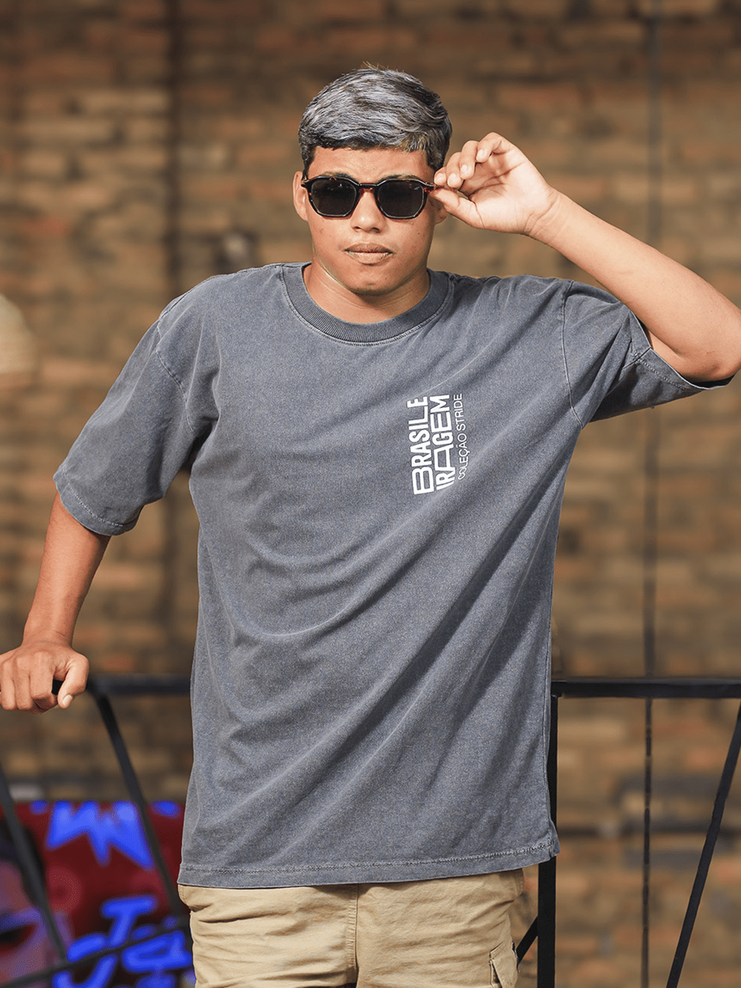 Camiseta Over Estonado Talvez Não Funcione